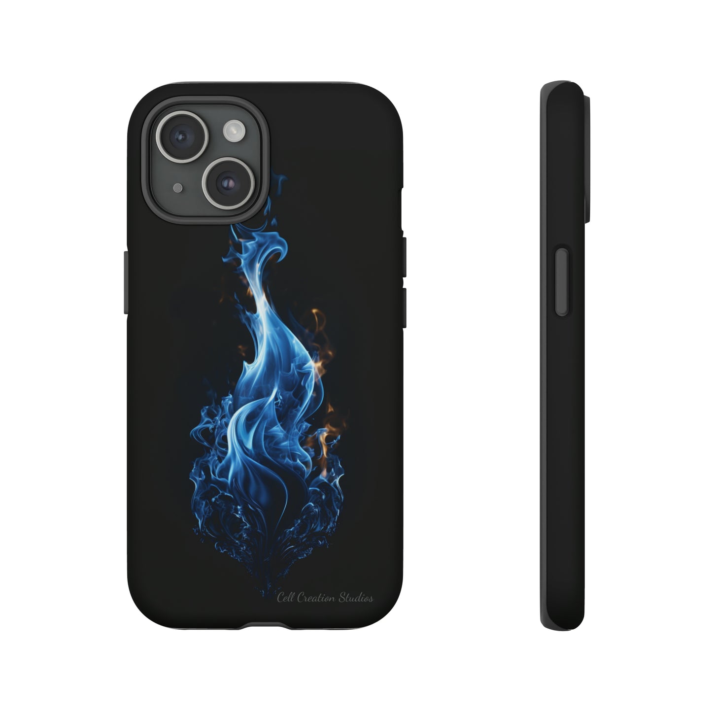 "Blue Flame" Phone Case: Ignite Your Style with Fiery Elegance -Tough Cases