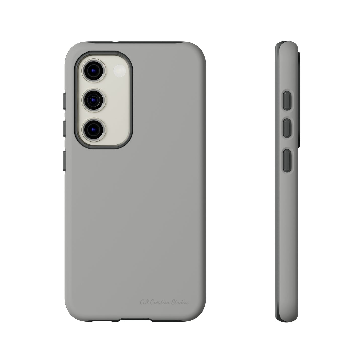 "Sleek Silver Essence" -Tough Samsung Phone Cases