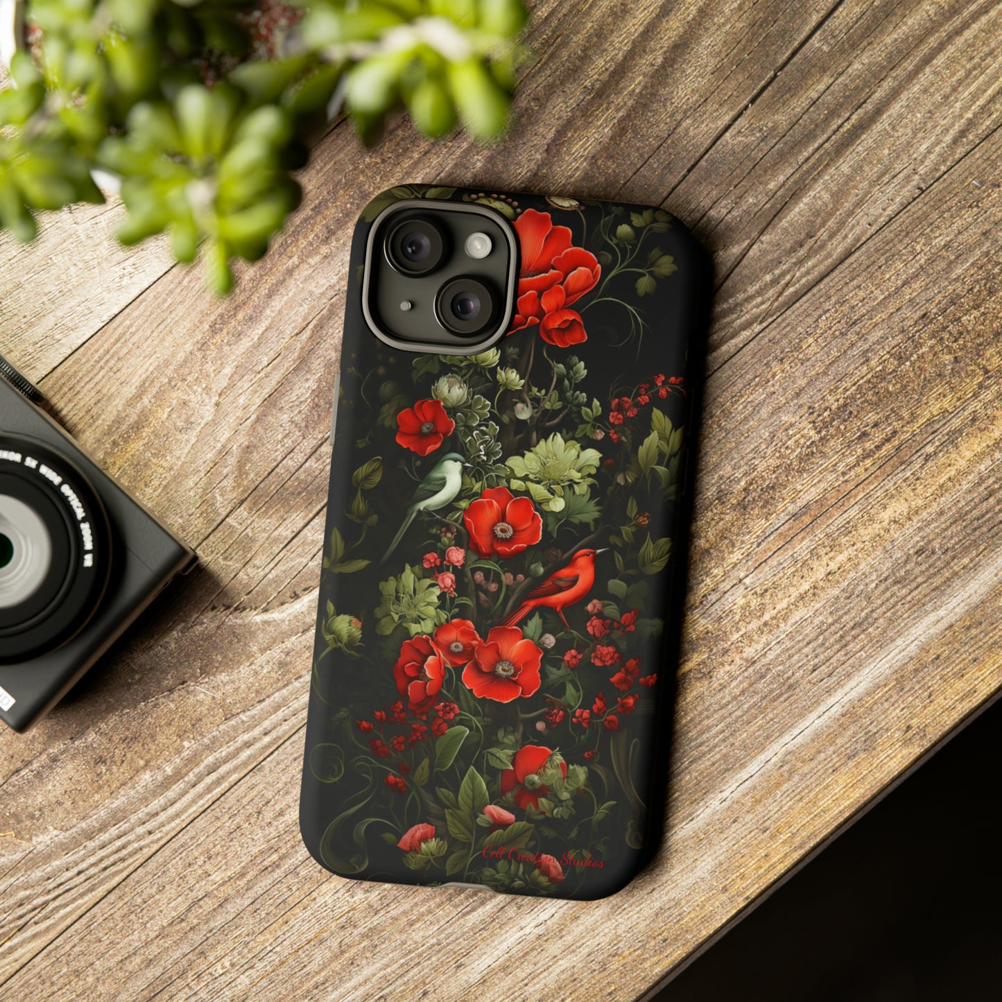 "Floral Serenade Elegance" -Tough iPhone Cases