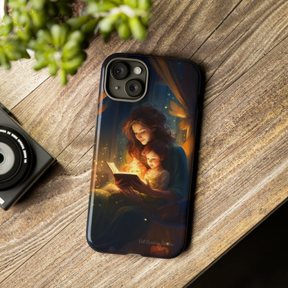 Introducing the "Bedtime Story Bliss" Cell Phone Case – Cherish Heartwarming Moments with Every Glance -Tough Cases