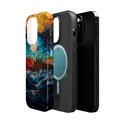 "Coastal Canvas Guardian" -MagSafe Tough iPhone Cases