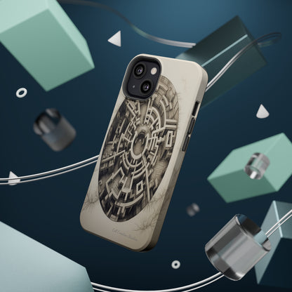 "Discover the Mystery: Maze-Inspired Cell Phone Case" -MagSafe Tough Cases