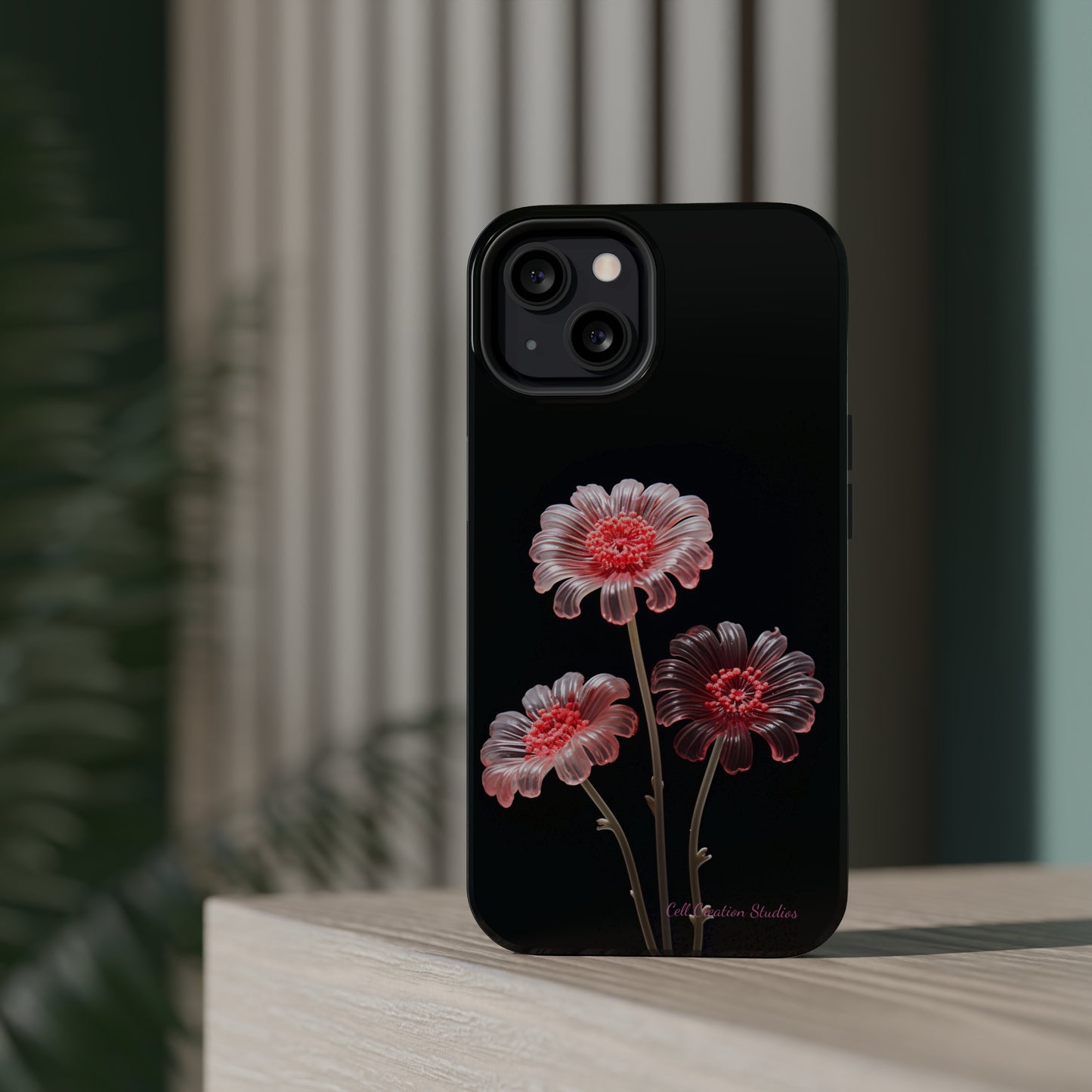 The "Desert Rose Glass Blossom" Phone Case -MagSafe Tough Cases