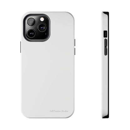 "Pure Elegance White" -Tough iPhone Cases