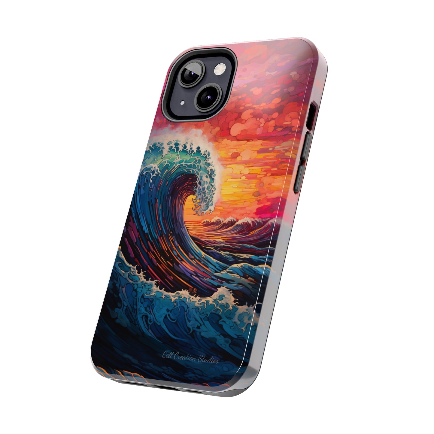 "Colorful Ocean Wave" Cell Phone Case -Tough Phone Cases