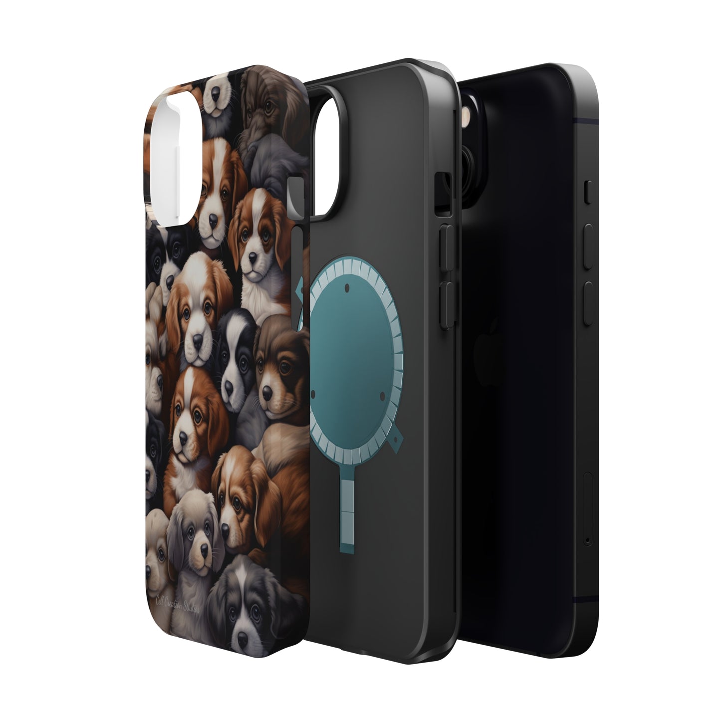 "Puppy Pile" Cuddles Phone Case -MagSafe Tough Cases