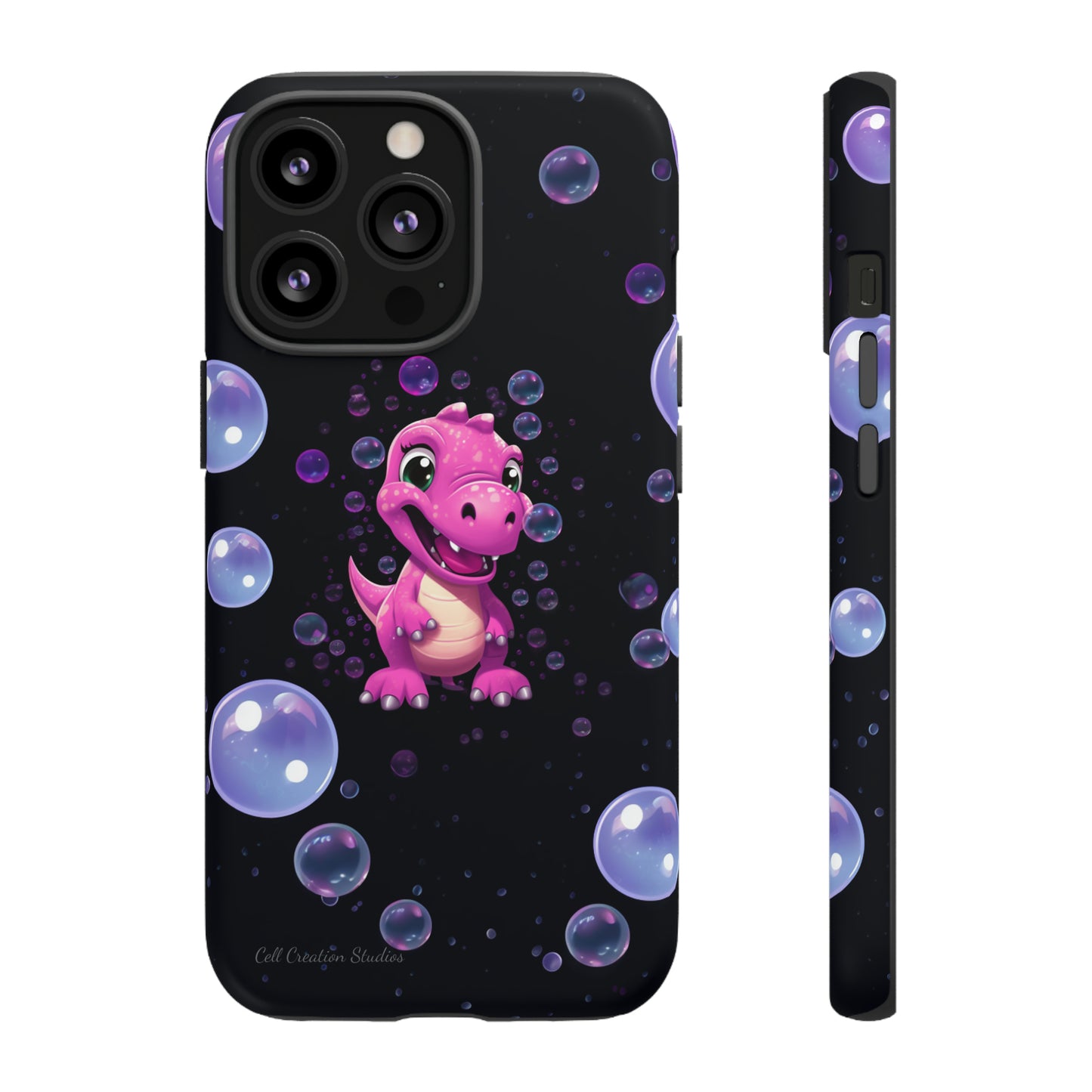 "Dino Glam" Glitter Dinosaur Phone Case -Tough Cases