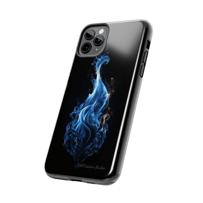 "Blue Flame" Phone Case: Ignite Your Style with Fiery Elegance -Tough Phone Cases