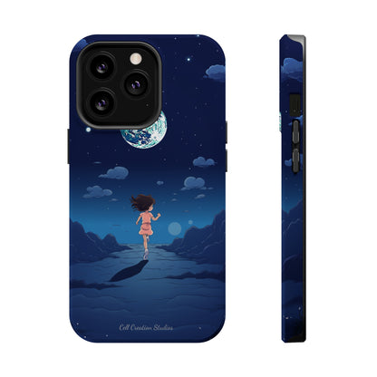 Introducing the "Moonlit Runner" Cell Phone Case – Embrace Adventure with a Captivating Lunar Design -MagSafe Tough Cases