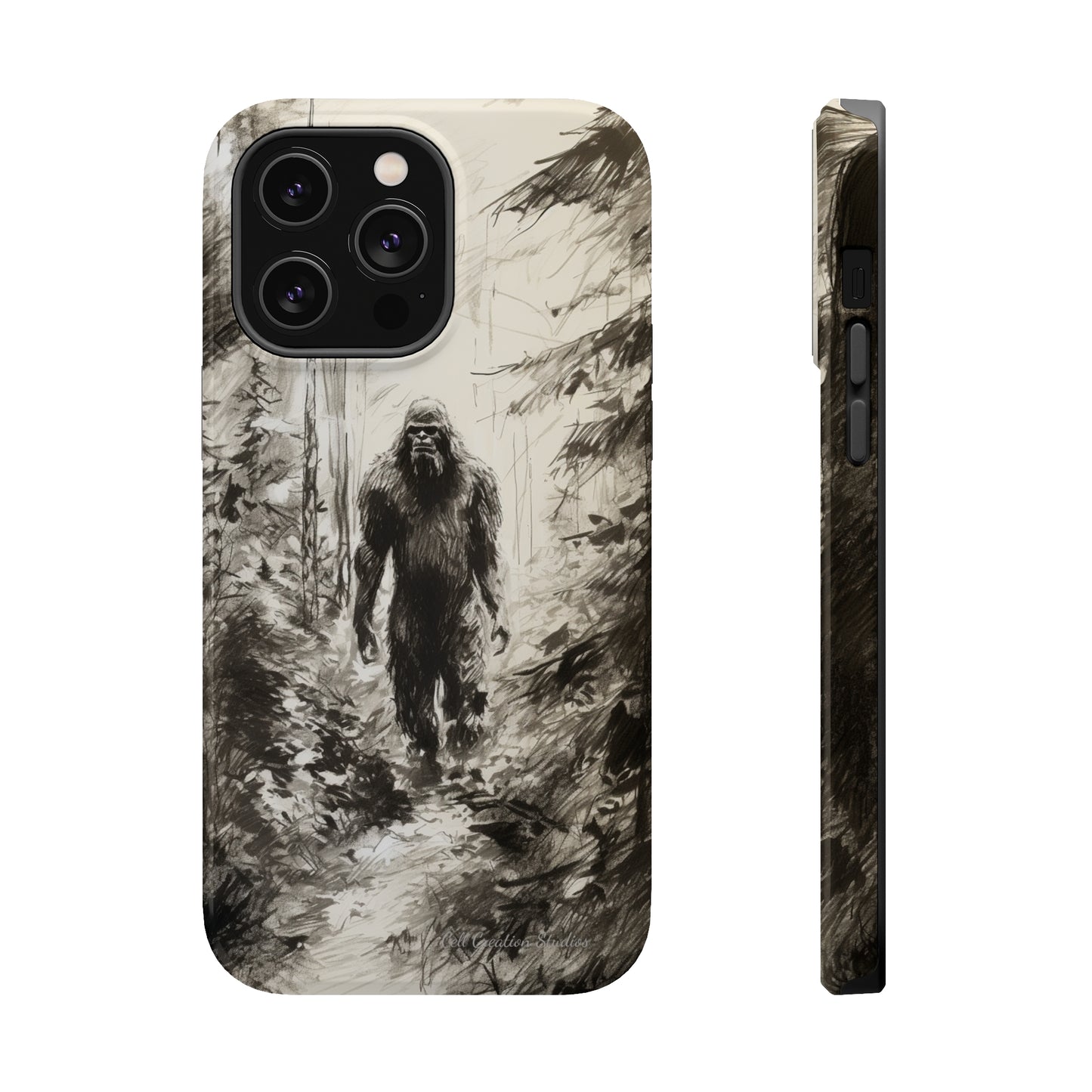 "Bigfoot in the Wilderness" Cell Phone Case – Encounter Bigfoot's Mystery -MagSafe Tough Cases