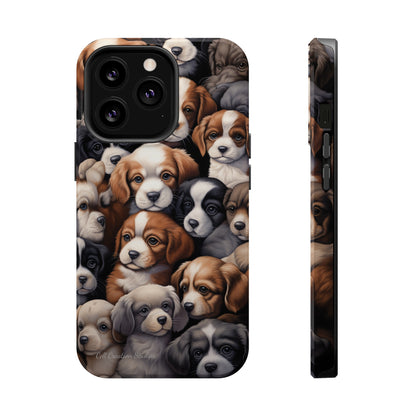 "Puppy Pile" Cuddles Phone Case -MagSafe Tough Cases