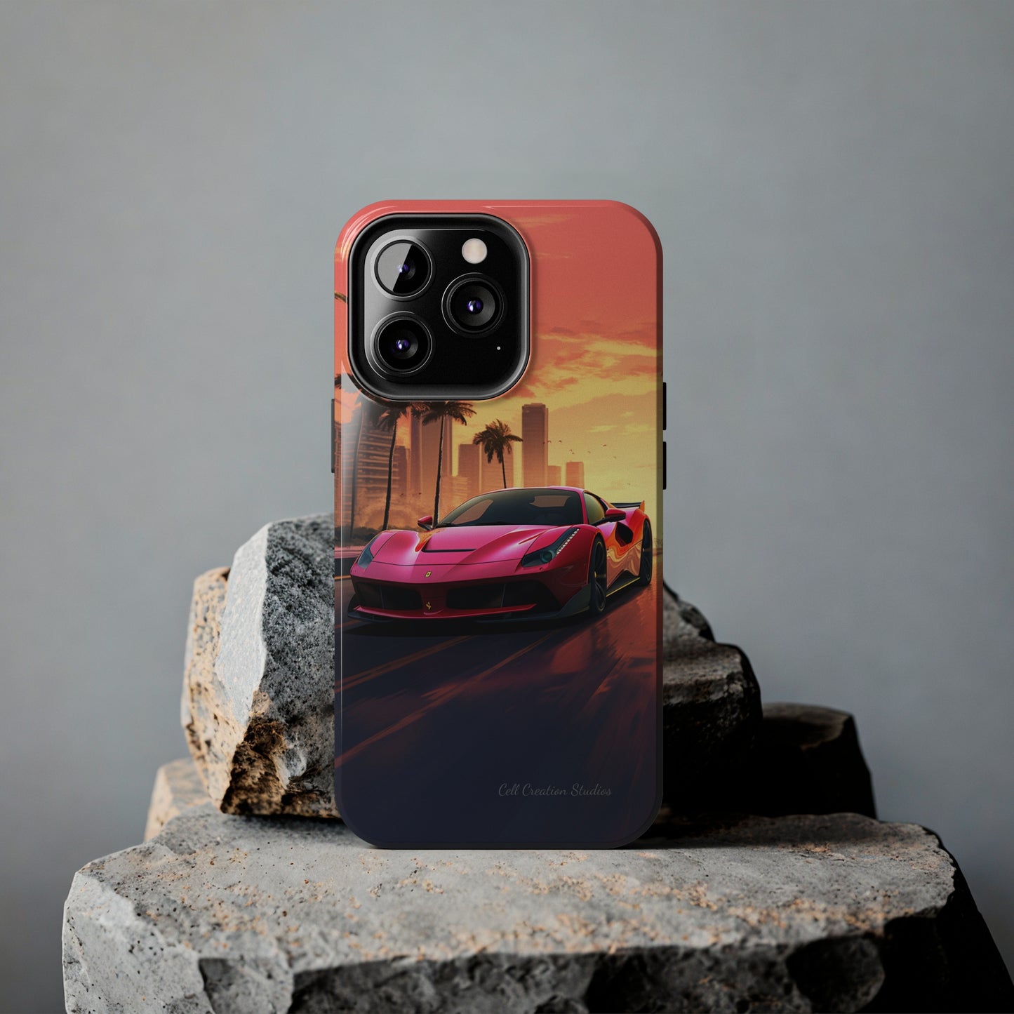 "Sunset Boulevard Ferrari Edition" -Tough iPhone Cases