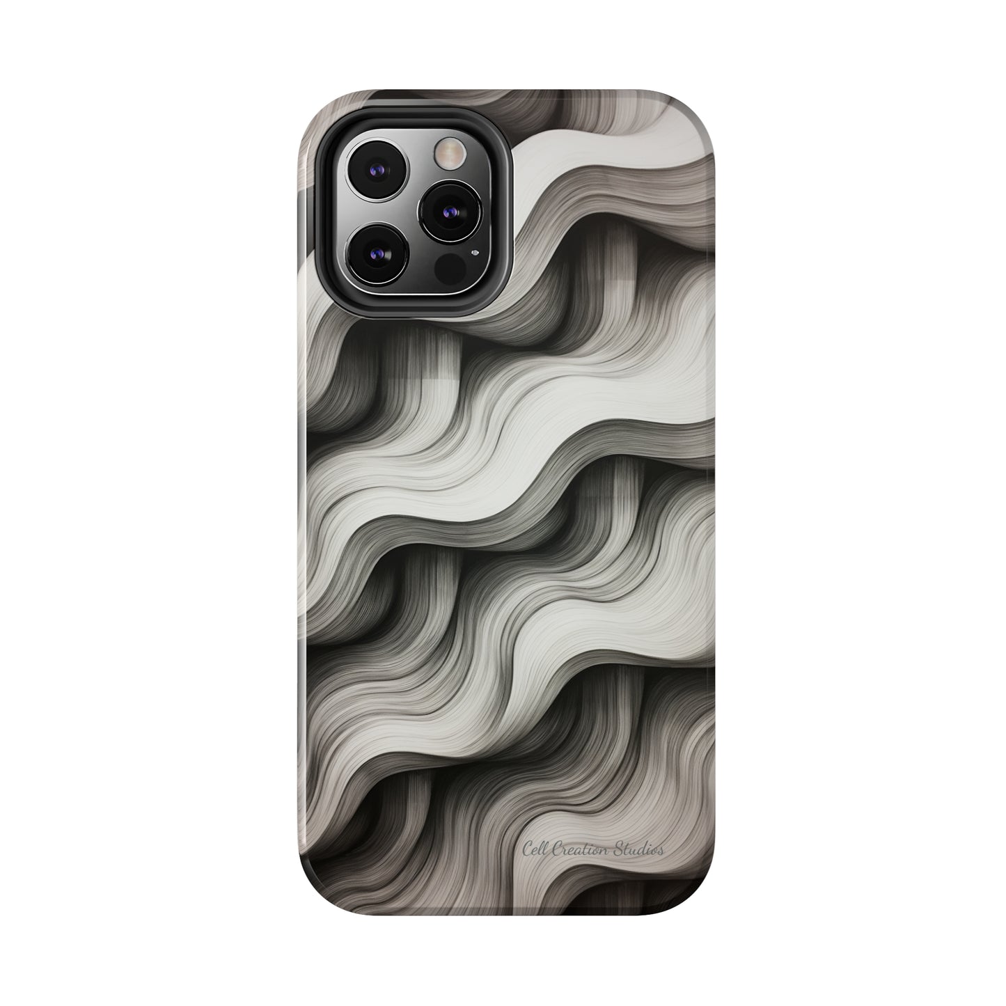 The "Geometric Waves" Cell Phone Case -Tough Phone Cases