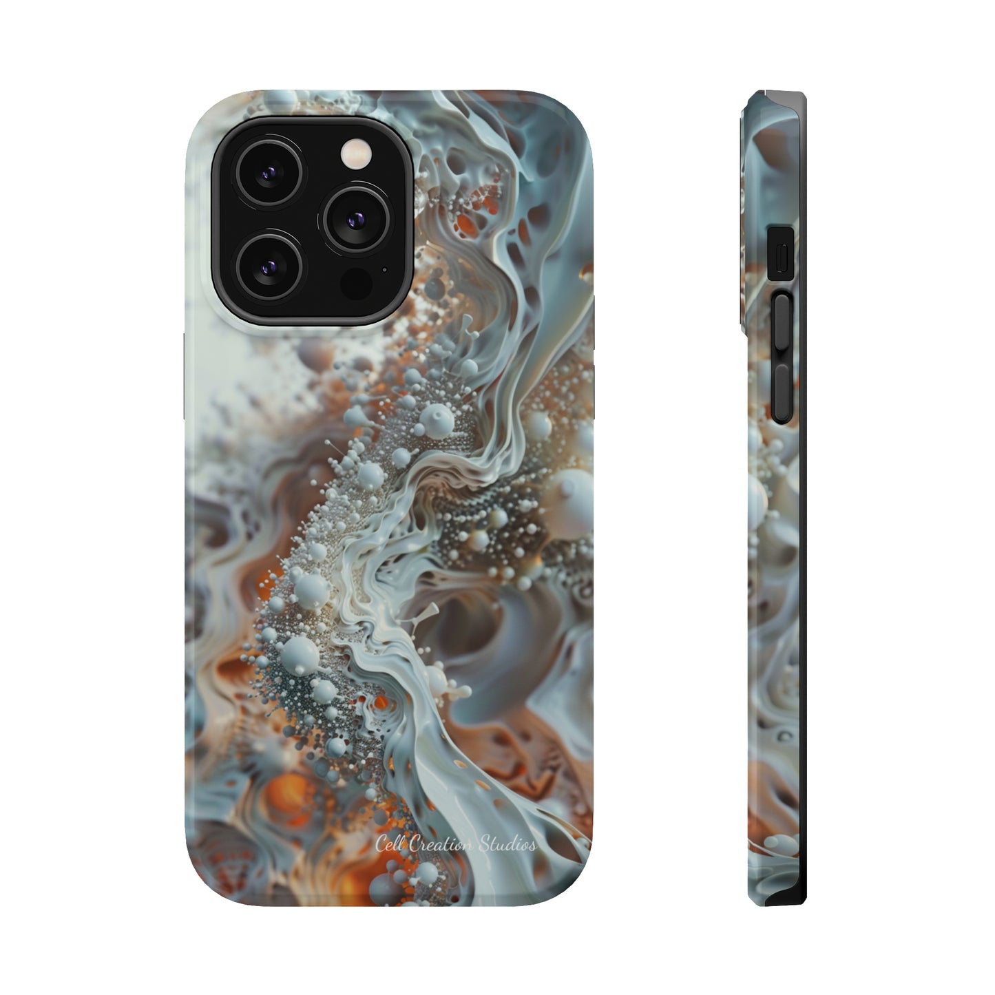 "3D Liquid Splash" -MagSafe Tough iPhone Cases