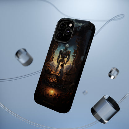 Introducing the "Mechanical Bond" Cell Phone Case – Witness a Captivating Moment of Giant Robot and Boy -MagSafe Tough Cases