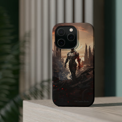 Introducing the "Cyber Guardian" Cell Phone Case – Embrace Futuristic Heroism -MagSafe Tough Cases