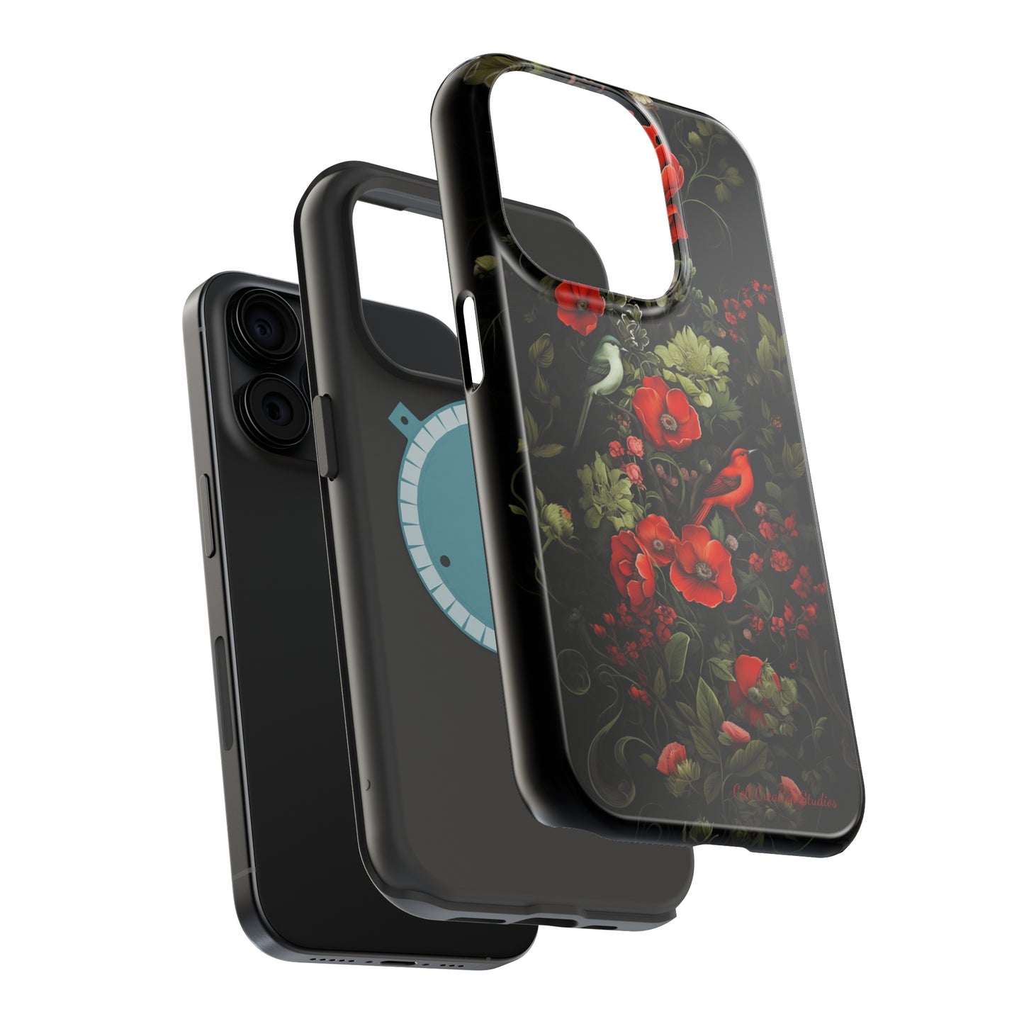 "Floral Serenade Elegance" -MagSafe Tough iPhone Cases