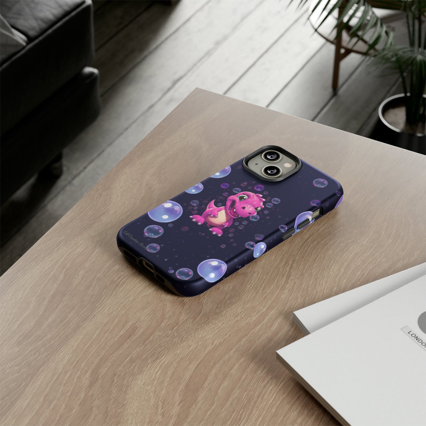 "Dino Glam" Glitter Dinosaur Phone Case -Tough Cases