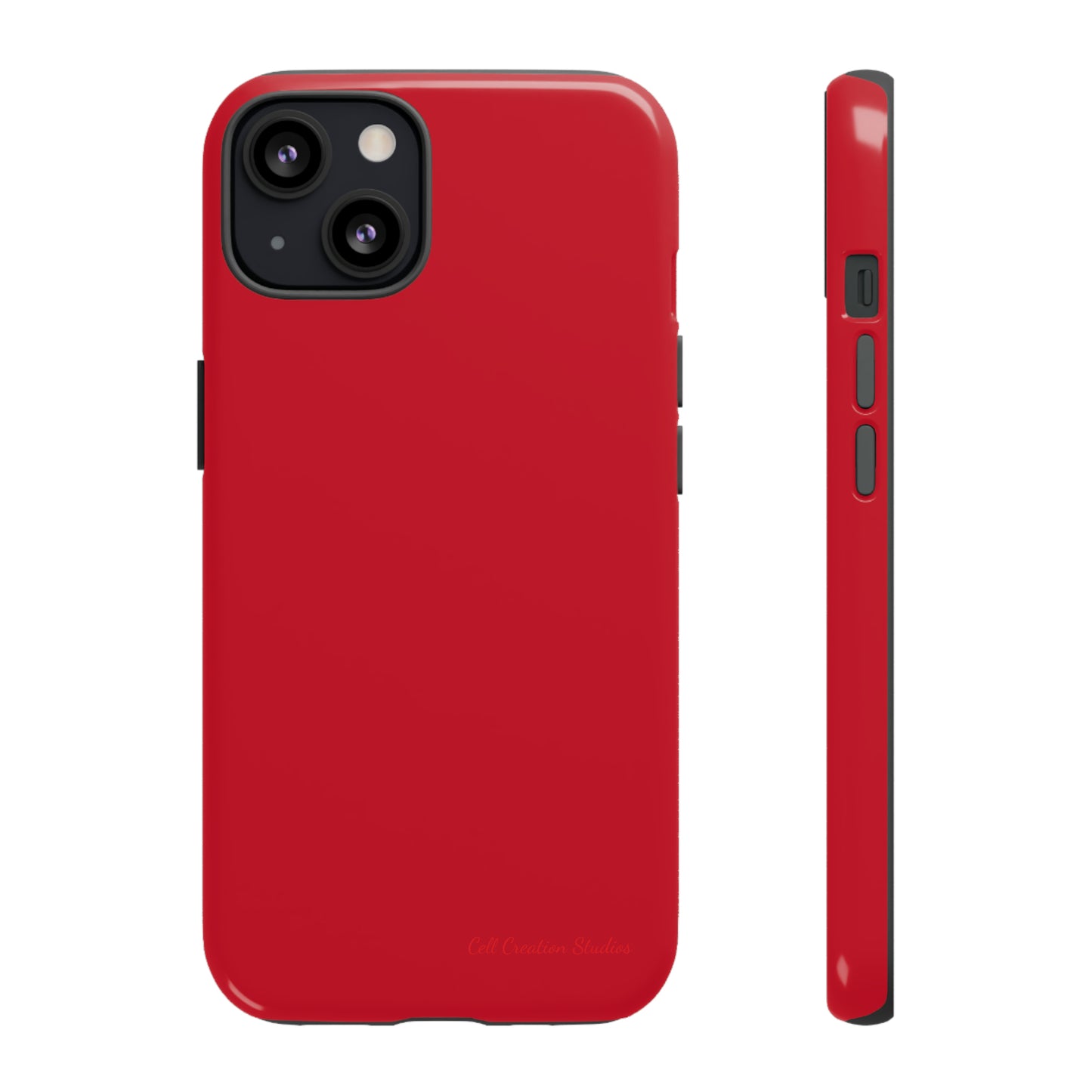 "Bold Crimson Shield" -Tough iPhone Cases