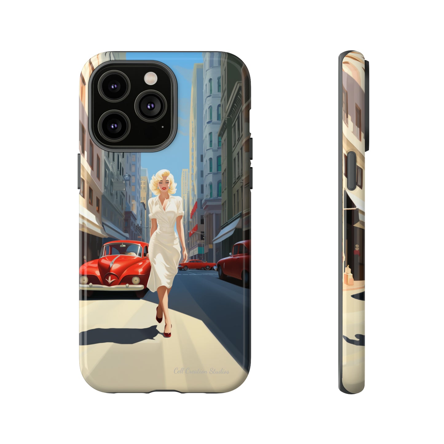 "City Stroll Glamour" Marilyn Monroe Phone Case -Tough Cases