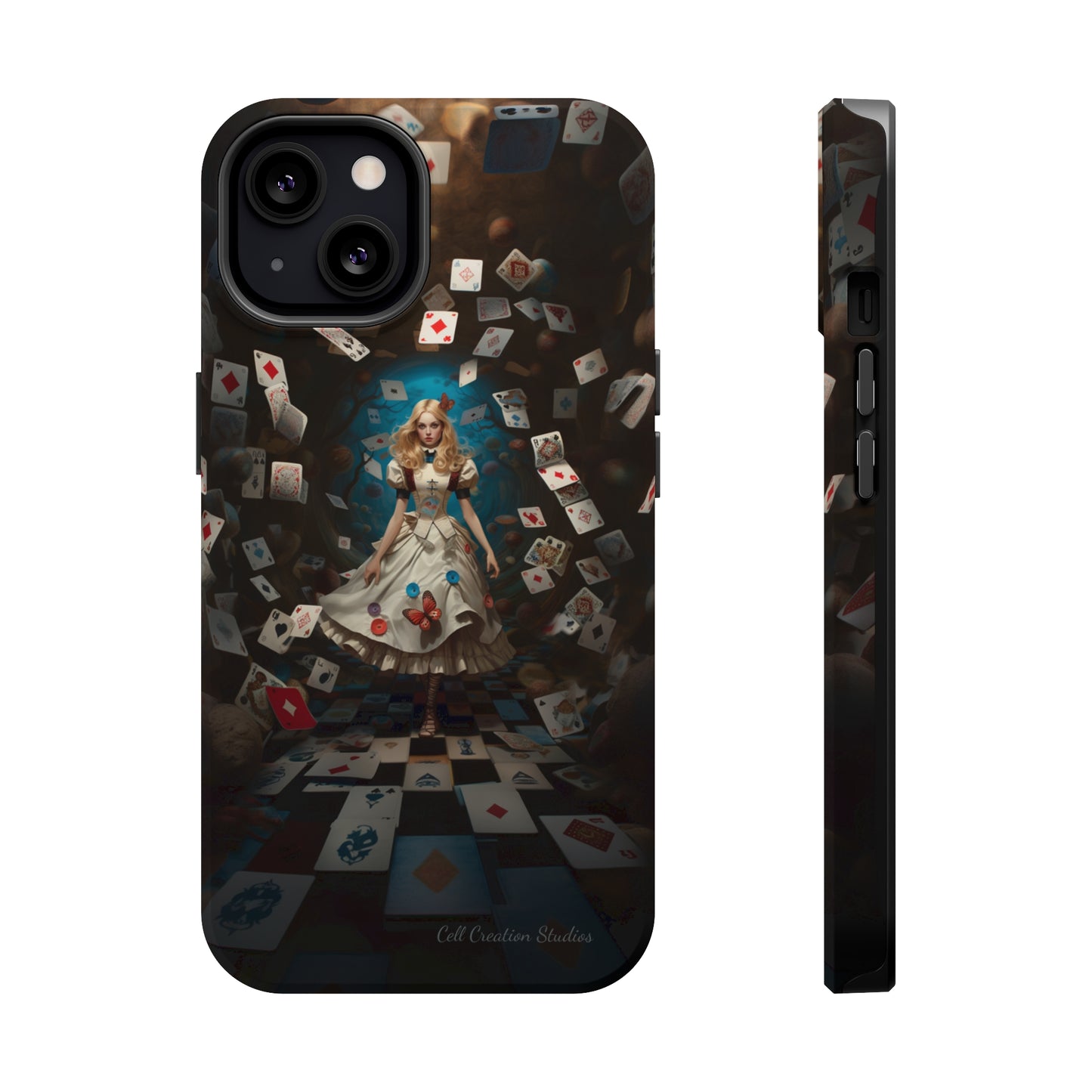 Introducing the "Alice in Wonderland" Cell Phone Case – A Journey Through Imagination -MagSafe Tough Cases