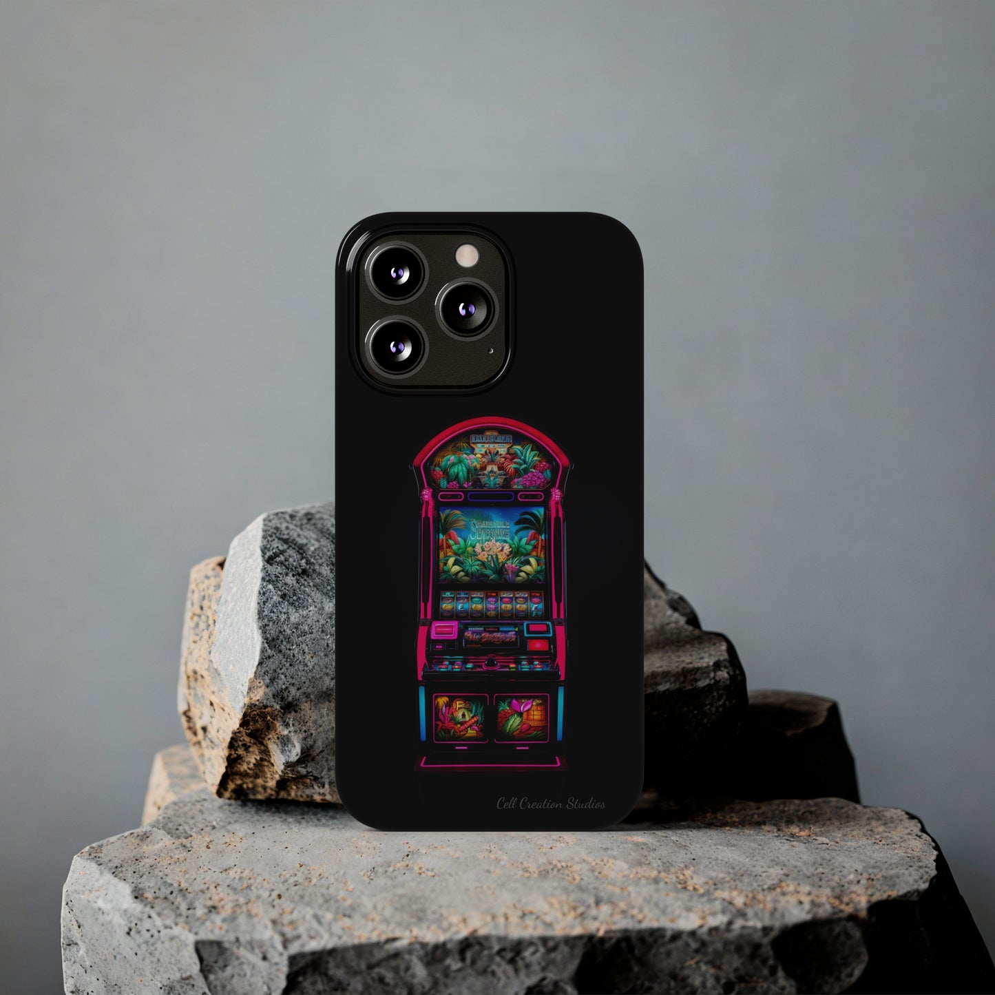 Introducing the "Vibrant Slot Frenzy" Cell Phone Case – Experience the Thrill of Colors and Luck -Slim Phone Cases