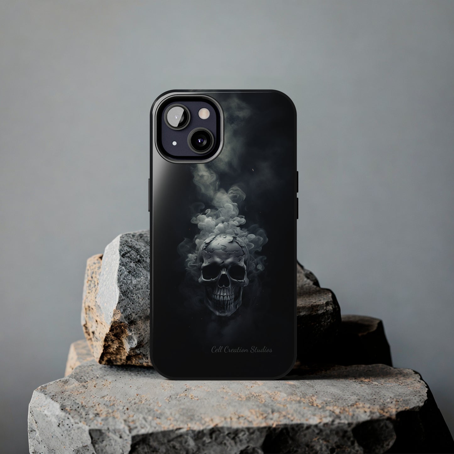 "Ethereal Skull Noir" -Tough iPhone Cases