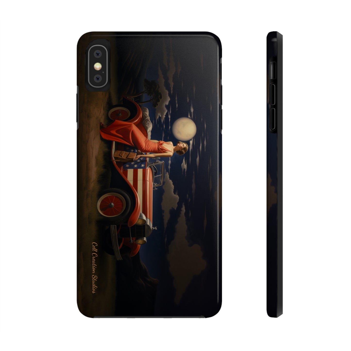 Introducing the "Desert Dreamer - 1920s Americana" Cell Phone Case – Embrace Nostalgic Elegance with Vintage Desert Charm -Tough Phone Cases