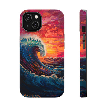 "Colorful Ocean Wave" Cell Phone Case -MagSafe Tough Cases