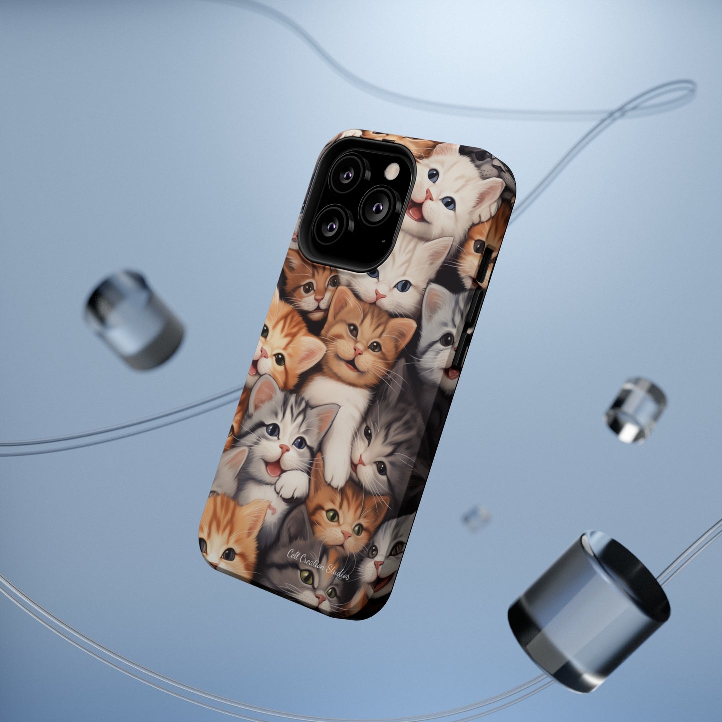 "Kitten Cuddle Haven" Phone Case -MagSafe Tough Cases