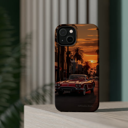 "Sunset Boulevard Classic Red Car" Cell Phone Case -MagSafe Tough Cases