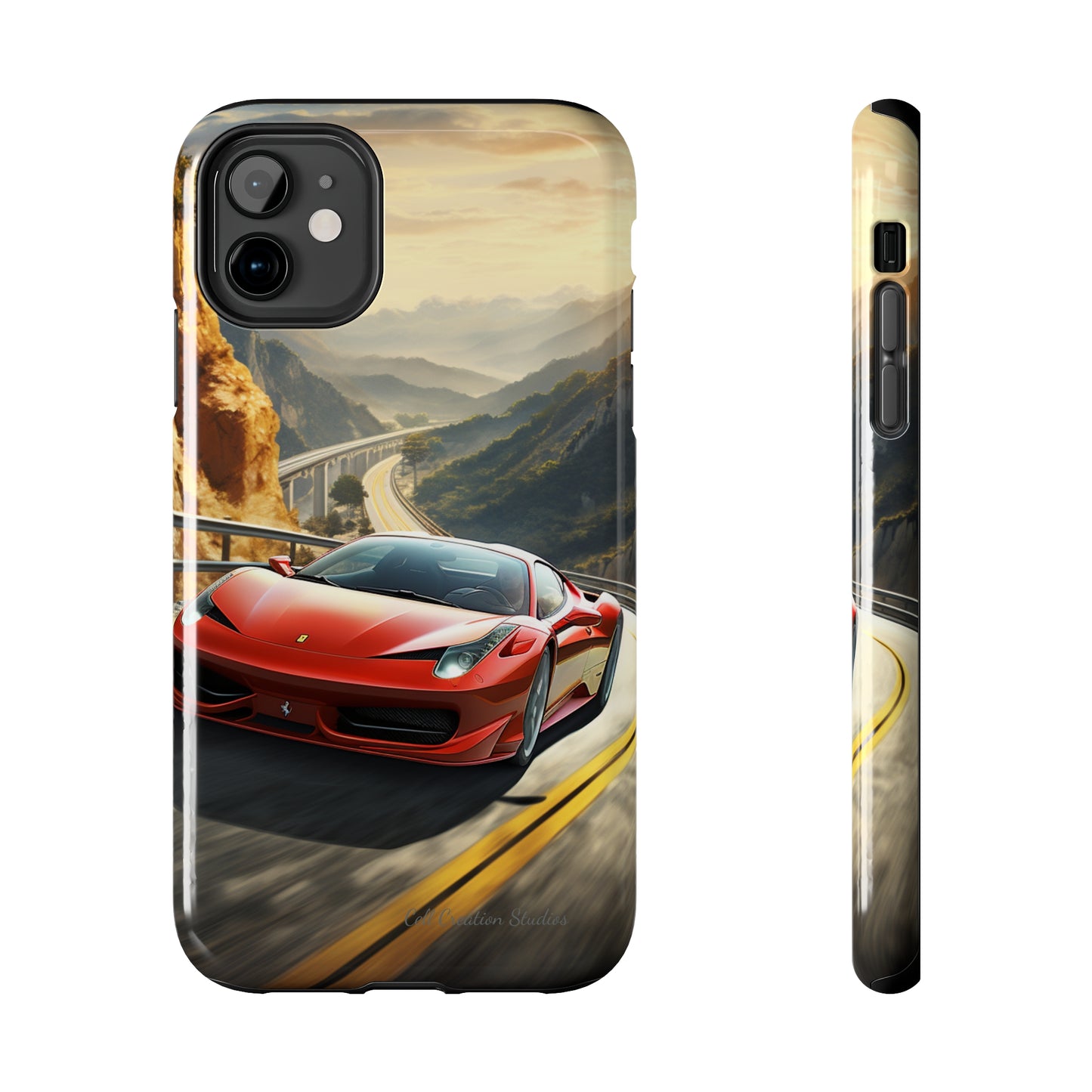 "Mountain Majesty Ferrari Edition" -Tough iPhone Cases