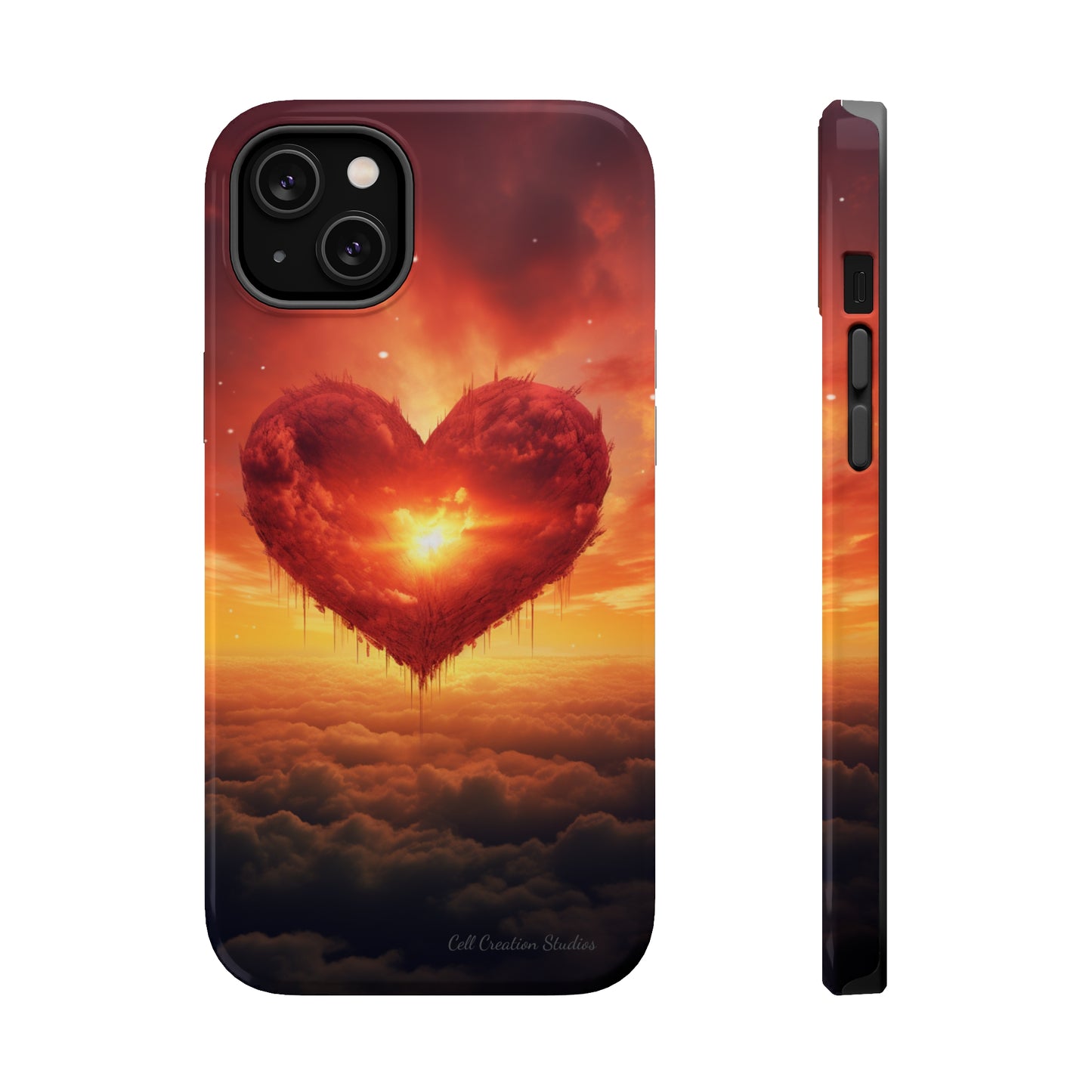 Introducing the "Sky-Heart Radiance" Cell Phone Case – Carry Love's Glow Everywhere You Go -MagSafe Tough Cases