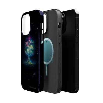 Introducing the "Holographic Tree of Life" Cell Phone Case – A Visionary Blend of Art and Technology -MagSafe Tough Cases