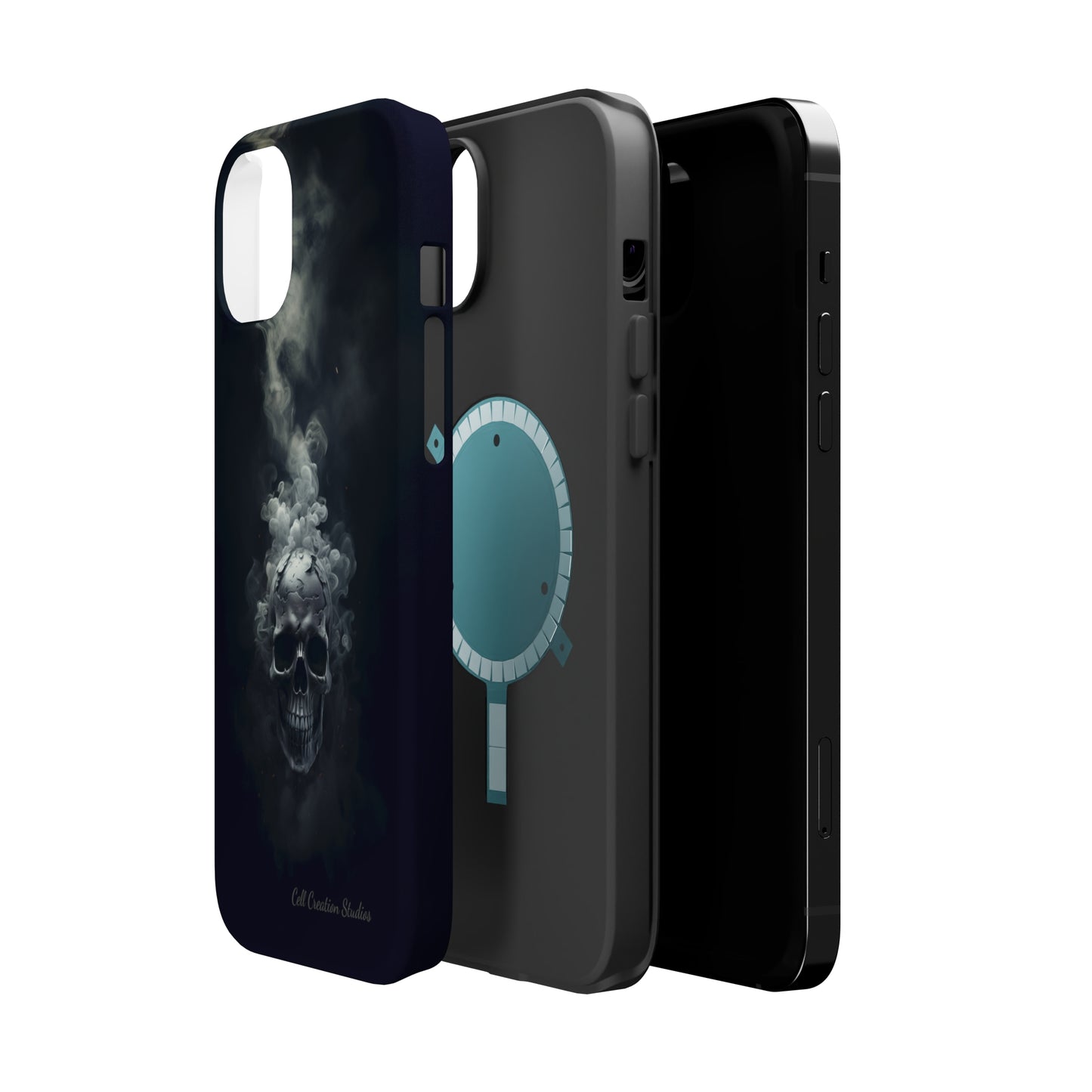 "Ethereal Skull Noir" -MagSafe Tough iPhone Cases