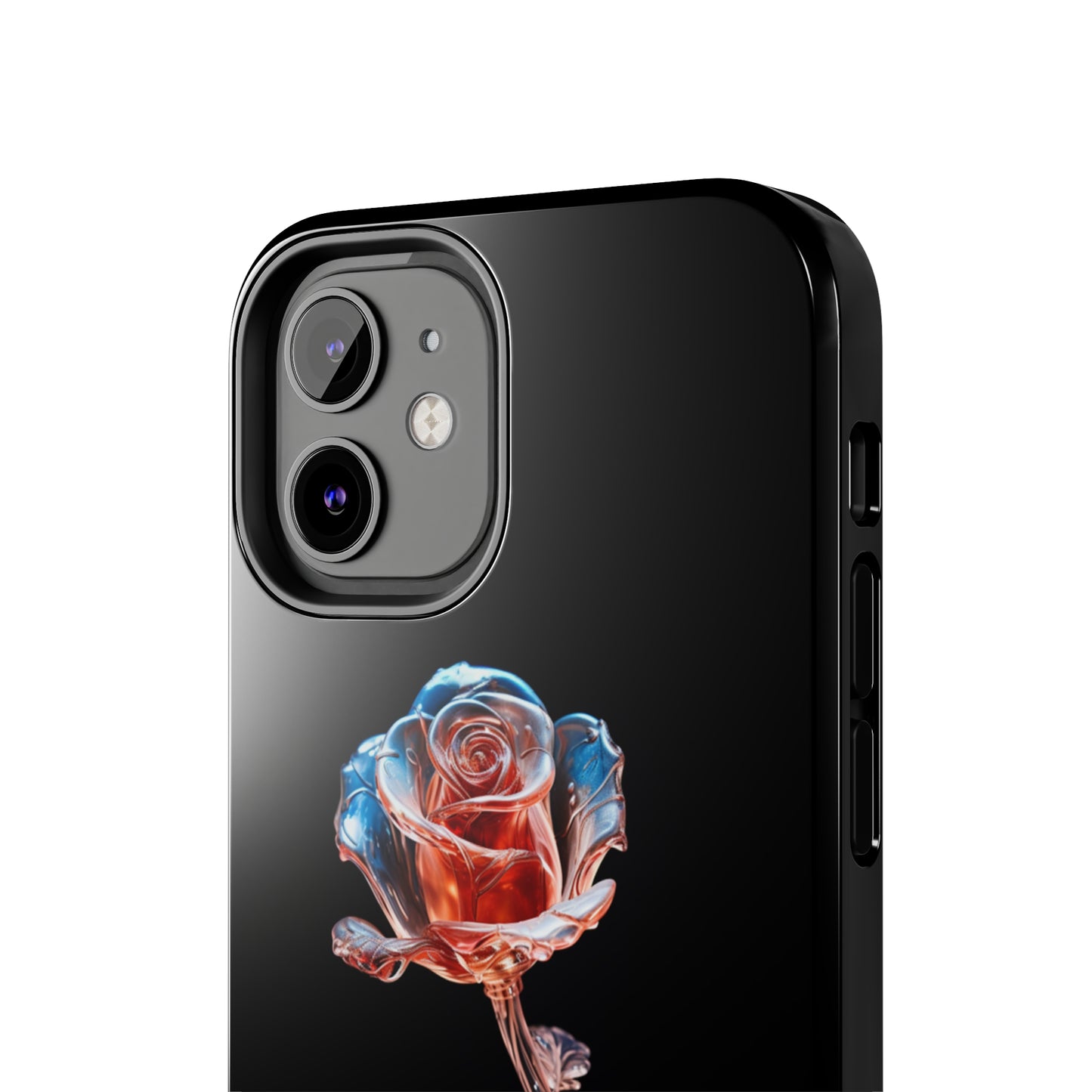 The "Glass Rose Elegance" Phone Case -Tough Phone Cases