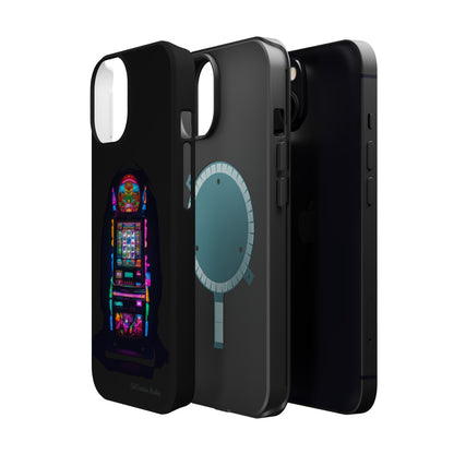 Introducing the "Vibrant Slot Frenzy" Cell Phone Case – Experience the Thrill of Colors and Luck -MagSafe Tough Cases