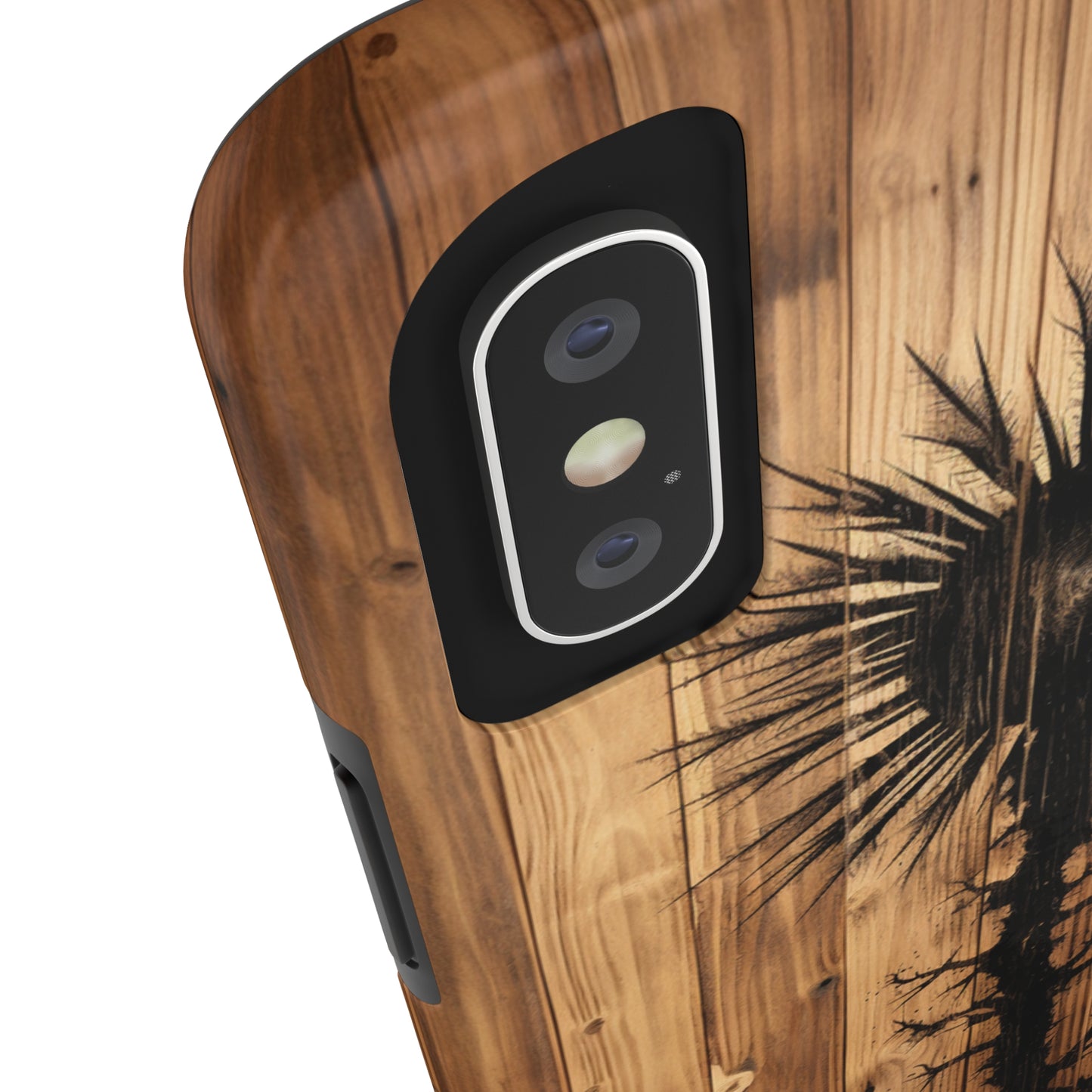 "Desert Plant on Wood Themed Phone Case: Embrace Nature's Beauty"-Tough Phone Cases