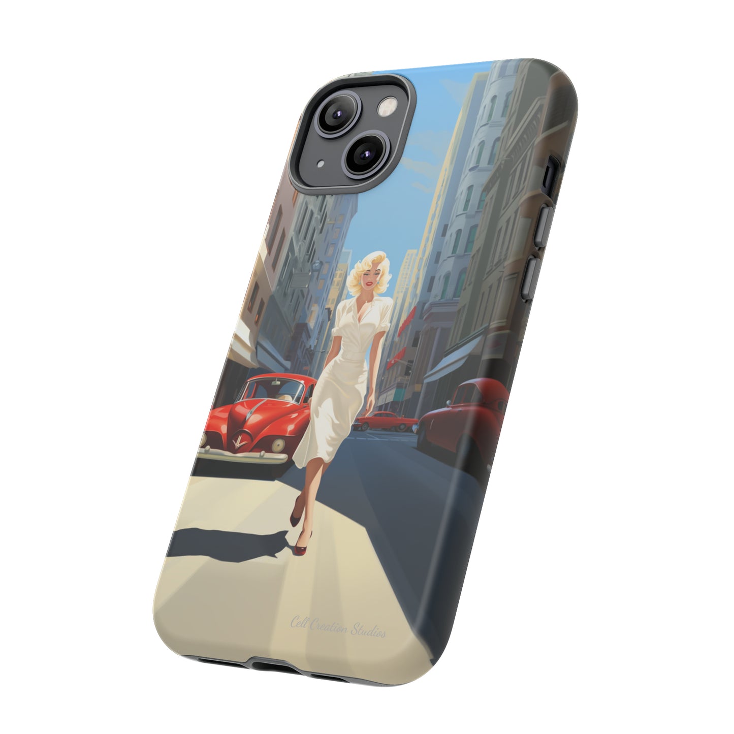 "City Stroll Glamour" Marilyn Monroe Phone Case -Tough Cases