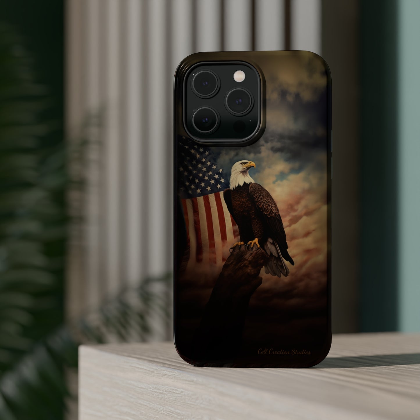 Introducing the "Patriot's Pride" Cell Phone Case – Soar with the American Eagle in Style -MagSafe Tough Cases