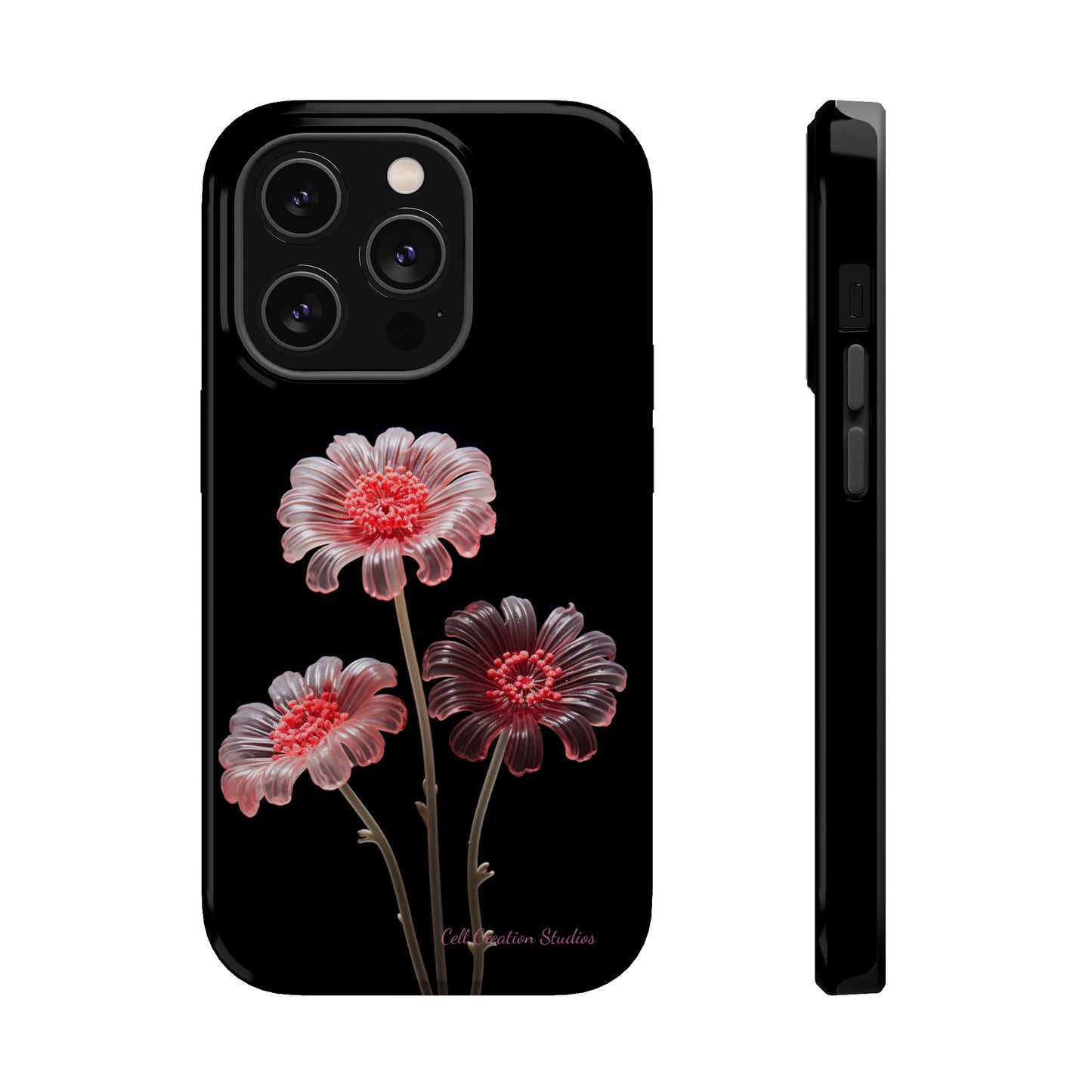 The "Desert Rose Glass Blossom" Phone Case -MagSafe Tough Cases