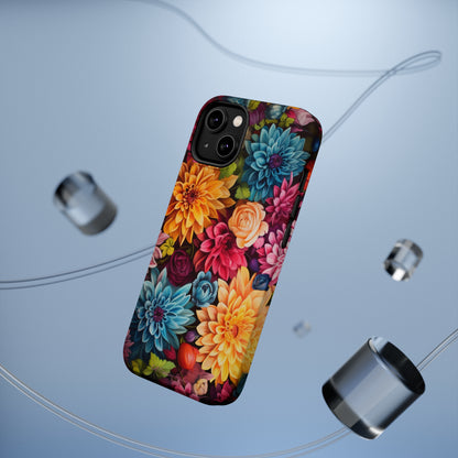 Introducing the "Floral Harmony" Cell Phone Case – Elevate Your Style with Nature's Grace -MagSafe Tough Cases