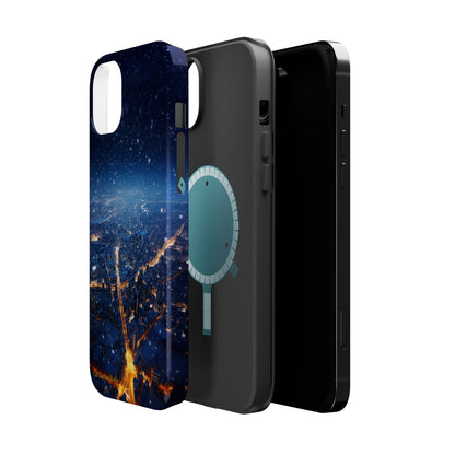 "Urban Snowfall Glow" -MagSafe Tough iPhone Cases