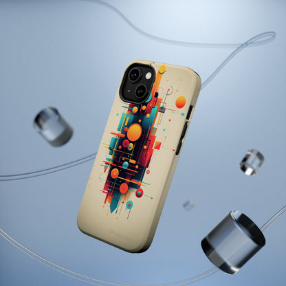 The "Colorful Geometric Pattern" Cell Phone Case- Elevate Your Phone's Look -MagSafe Tough Cases