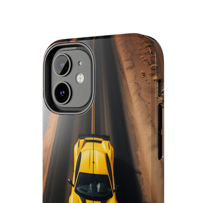 Introducing the "Desert Speedster" Cell Phone Case – Feel the Thrill of a Ferrari Racing through the Desert! -Tough Phone Cases