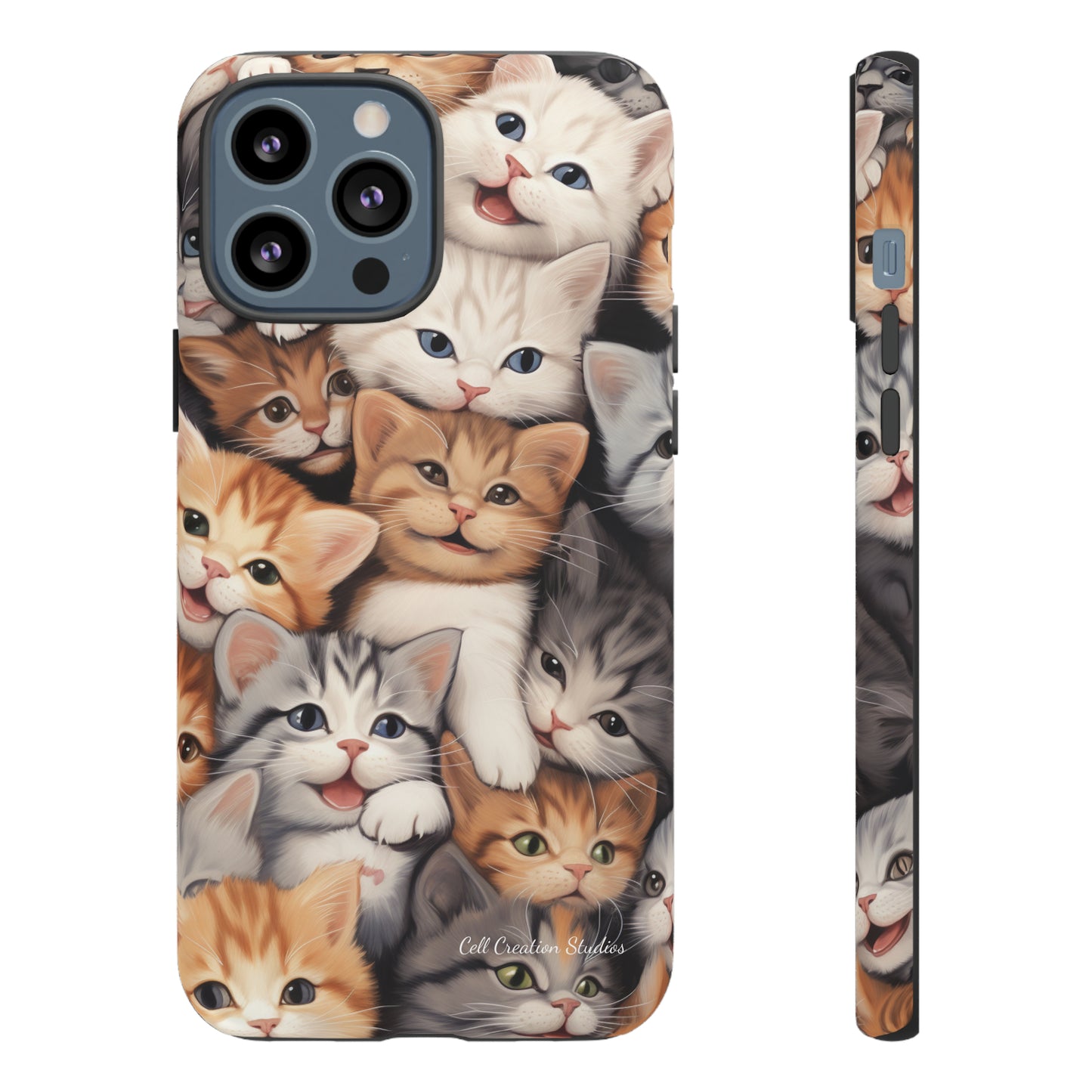 "Kitten Cuddle Haven" Phone Case -Tough Cases