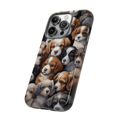 "Puppy Pile" Cuddles Phone Case -Tough Cases