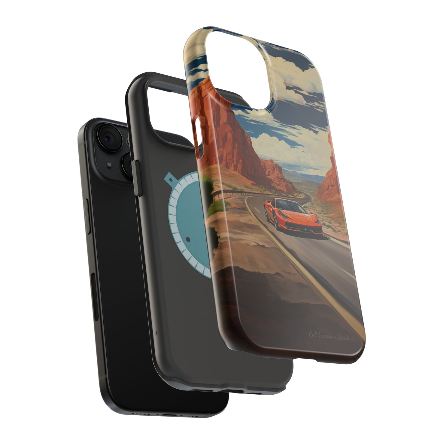 "Desert Racer Ferrari Edition" -MagSafe Tough iPhone Cases