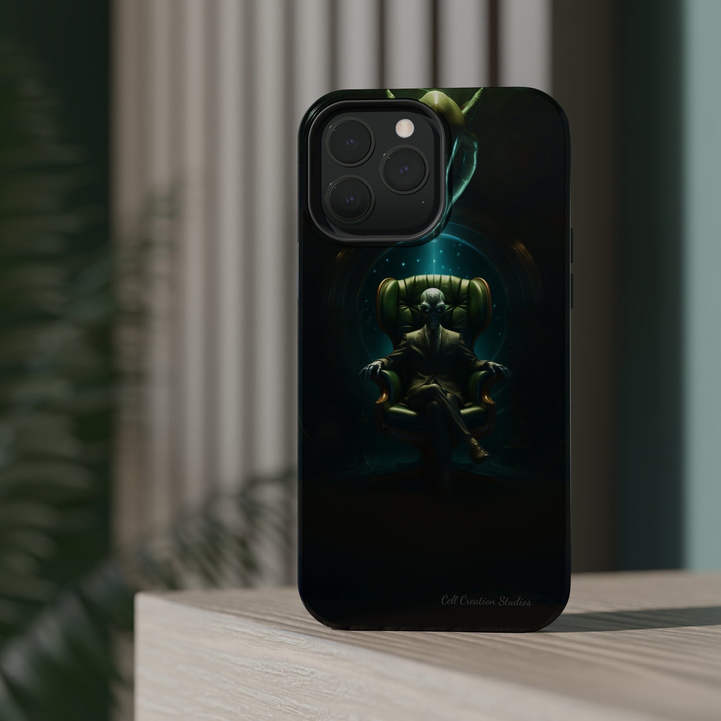 Introducing the "Galactic Advisor" Cell Phone Case - Embrace Alien Wisdom -MagSafe Tough Cases