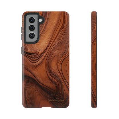 The "Natural Elegance" Wood Pattern Phone Case-Tough Cases